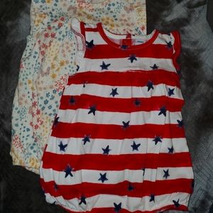 Old Navy Ruffled Jersey Knit Romper, 6-12 months, 2-pack